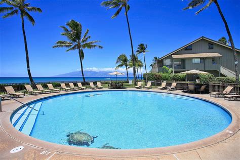 Kahana village - From $195/night. Kahana Reef 419. 1 bedroom | 1 bath | sleeps 4. *Estimated pricing displayed excludes taxes, fees and optional services. The West Maui village of Kahana sits just north of the Kaanapali resort area and south of Napili-Kapalua. On the ocean side of the “Lower Road” (short for Lower Honoapiilani Road), you’ll find intimate ...